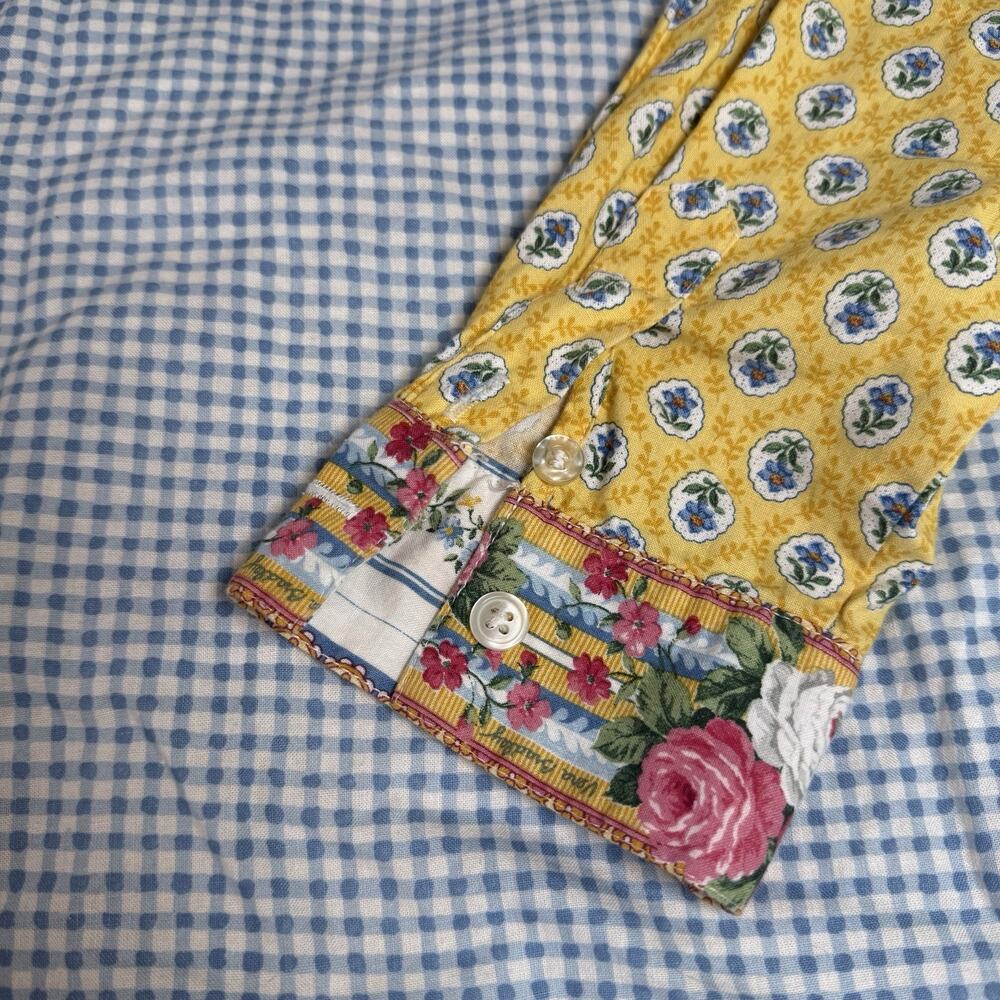 Vintage Vera Bradley Patchwork Button Down Shirt … - image 3